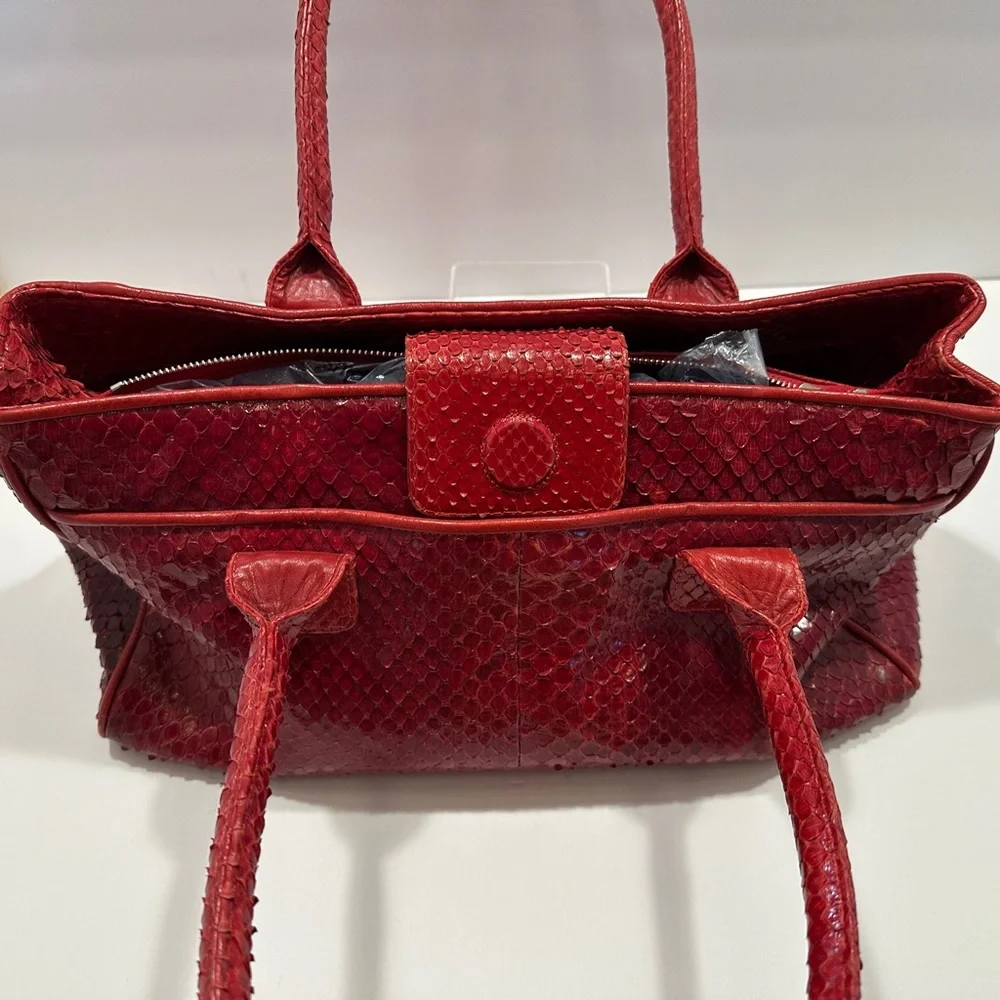 Red Python Women's Bag - Picture 7 of 11